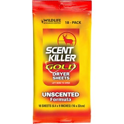 WRC DRYER SHEETS SCENT KILLER