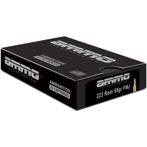 AMMO INC 223 REM 55GR FMJ