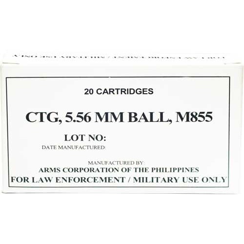 ARMSCOR 5.56X45 62GR FMJ
