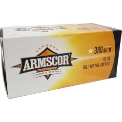 ARMSCOR 380 ACP 95GR FMJ