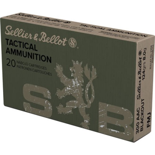 S&B 300 AAC 124GR FMJ