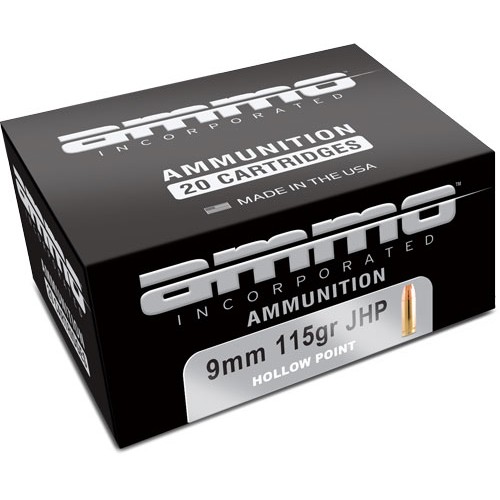 AMMO INC 9MM LUGER 115GR JHP